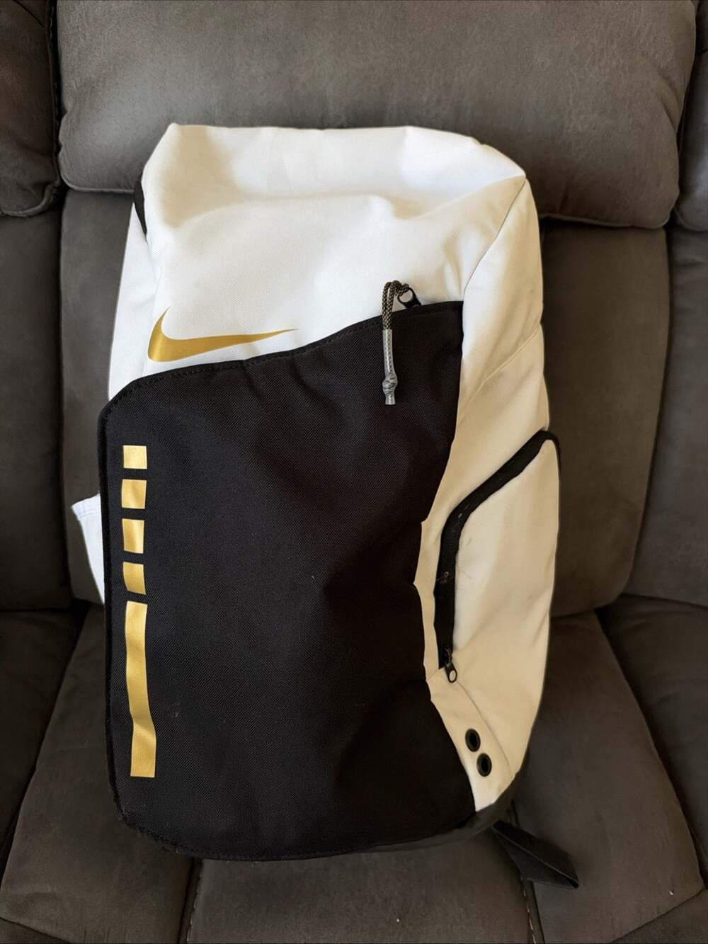 Nike Hoops Elite Pro Backpack 32L White Gold DX9786-100 (same Day)